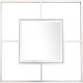 Lovelyhome 31.5 x 31.5 in. Lidy Wall Mirror, Stainless Steel Frame LO2545267